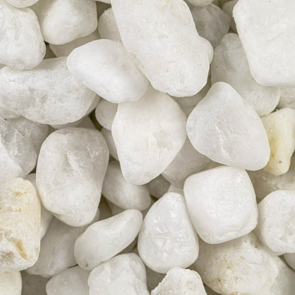Himalaya White Marble 0.5 cu. ft. per Bag (0.25 in. to 0.75 in.) Natural Bagged Pebbles