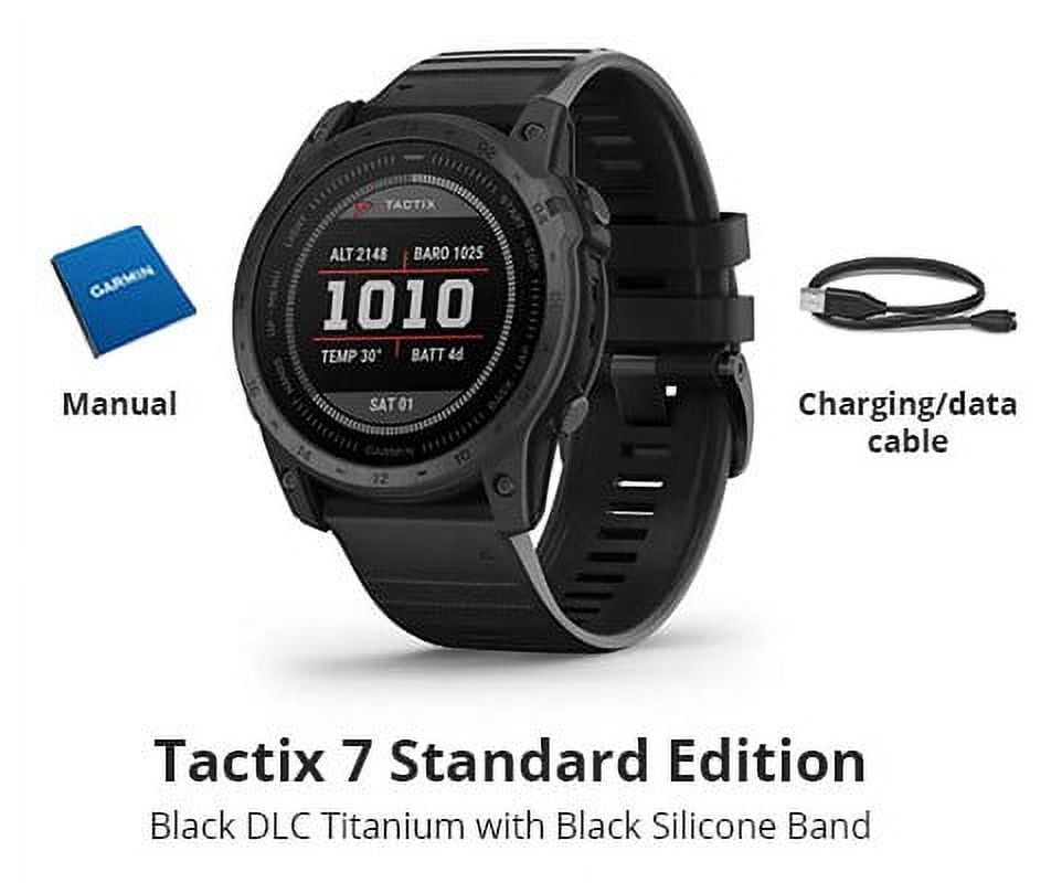 Garmin Tactix 7 Standard Edition, Premium Tactical GPS Watch, 1.4 in. with Silicone Band