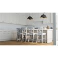 thumbnail image 4 of Pemberly Row Set of 2 X-Back Counter Stools in Antique White, 4 of 5