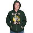 thumbnail image 4 of Woodsy Owl Don't Litter Retro Cartoon Zip Up Hoodie Men's Women's Brisco Brands 4X, 4 of 6