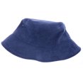 thumbnail image 2 of Corduroy Bucket Hat Lightweight Casual Solid Color Unisex Cotton Fishing Hat, Navy, 2 of 5
