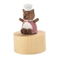thumbnail image 4 of Caja de música navideña, caja de música de madera sin terminar, música navideña para niña, para cumpleaños, bodas y Navidad. lobo, 4 of 9
