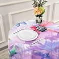 thumbnail image 6 of Dreamtimes Leaf Round Tablecloth 60", Waterproof Tablecloth Stain Resistant and Wrinkle Decorative Patio Table Cloths for Kitchen Dinning Room Party Home Garden Picnic, 6 of 7