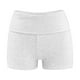 thumbnail image 4 of Leggings de cintura baja y doblez para mujer: pantalones cortos ajustados de color liso con tejido de poliéster, adecuados para el verano, el uso informal y el uso diario., 4 of 5