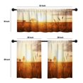 thumbnail image 4 of LALILO Kitchen Curtains and Valances Set of 3 36" Sunset Window Treatment Tiers for Window Decor, 4 of 5