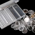 thumbnail image 2 of Caja de almacenamiento de exhibición de monedas de cajas con 100 piezas - 22,25mm 22.25mm Yotijar caja de almacenamiento de monedas, 2 of 10