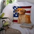 thumbnail image 3 of Carolines Treasures BB9676PW1414 Rhodesian Ridgeback Patriotic Fabric Decorative Pillow  14Hx14W multicolor, 3 of 4