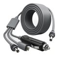 thumbnail image 1 of 3 in 1 DC Power Cable 10FT USB C 12-24V Lighter Plug and DC Male Power Cable Cord for Mini, 1 of 5