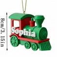 thumbnail image 3 of HomeKingdee Personalized Christmas Train Ornament - Custom Name 3D Printed Tree Decoration - Unique Holiday Keepsake Gift - Lightweight & Durable Train Decor, 3 of 3