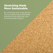 Yoga Blocks - Eco Friendly Foam 2 PCS Yoga Block Non-Slip Durable Fitness for Improve Strength, Flexibility - Cork