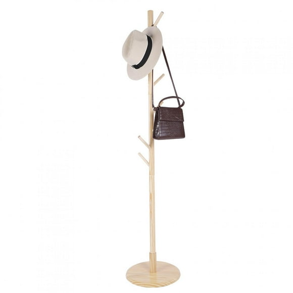 Cloth Rack Stand,Assembled Wooden Coat Hat Cloth Rack Wood Cloth Stand Tried and Trusted