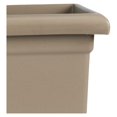 thumbnail image 6 of 15.5 Inch Accent Square Planter - Lightweight Decorative Outdoor Plant Pot with Drainage for Front Porch, Deck, Patio, Sandstone, 6 of 6