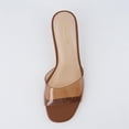 thumbnail image 6 of Cushionaire Doral Clear Kitten Heels for Women, Slip-On Open Toe Dress Sandals with Cushioned Footbed, 6 of 6