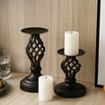 thumbnail image 3 of Decorative Candle Holder , Metal Pillar Romantic Candlesticks, for Fireplace, Dining Table, Gifts, 3 of 5