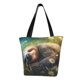 thumbnail image 1 of Fotbe Daisy Sleeping Sloth Bolsa de Playa con Estampado, Bolsa de Hombro, Bolsa de Mano Espaciosa, Bolsa de Viaje Ligera, Bolsa de Compras Versátil, 1 of 6