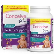 CONCEIVE PLUS Prenatal Fertility Supplements for Women - Folic Acid D3 Zinc Inositol Iron Calcium - Conception Fertility Support Vitamin Supplement