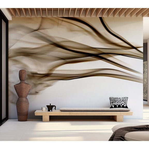 Tiptophomedecor Abstract Wallpaper Wall Mural - Smoke - Abstract