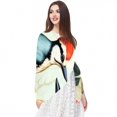 thumbnail image 5 of Woodpecker Elegant Silk Scarf - Translucent Chiffon Yarn - Lightweight and Breathable - 180*73 inches - Stylish Accessory for Women, 5 of 6