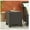 Dark Brown PE Rattan Iron, variant on Wicker Accent Table, PUERTA Outdoor Side Table, 18” Cube Coffee Table, Polyethylene Rattan Patio Furniture, Minimalist Decor for Garden, Balcony, Living Room