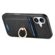 thumbnail image 4 of B3 For iPhone 16 Magnetic Case Leather+TPU Phone Cover Detachable Card Bag - Black, 4 of 5