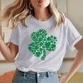 thumbnail image 2 of VATAPA St. Patricks Day Shirts for Women Irish Lucky Clover Graphic Tees Short Sleeve Crewneck Casual Summer T-shirts Festival Parade Party Tops White M, 2 of 6