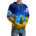 thumbnail image 5 of Dreamer Under The Starry Sky-2 3D Print Hoodie Men Women Autumn Thin Pullover Sweatshirt Vintage Streetwear Tops, 5 of 6