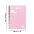 thumbnail image 2 of YIMWNYI A5 Horizontal Thickened Coil Notebook Colorful Plastic Cover Quality Writing Paper 9mm Grids 60 Sheets, Portable Notebook for Notes and Sketches, Durable Design, Ideal for Professionals, 2 of 6