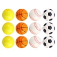 thumbnail image 1 of EeaseCA 12 Pcs Sports Balls Football Basketball Baseball Tennis Ball For Kids, 1 of 9