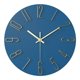 thumbnail image 1 of Reloj de pared silencioso que no hace tictac, reloj de decoración de estilo moderno para el hogar, oficina, escuela, cocina, dormitorio, sala de estar (azul), 1 of 5