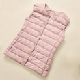 thumbnail image 5 of QUNYINEY Puffer Vests for Women Fall Short Pink Waistcoat Sleeveless Button Up Round Neck Loose Fit with Pockets Jackets for Women, 5 of 9