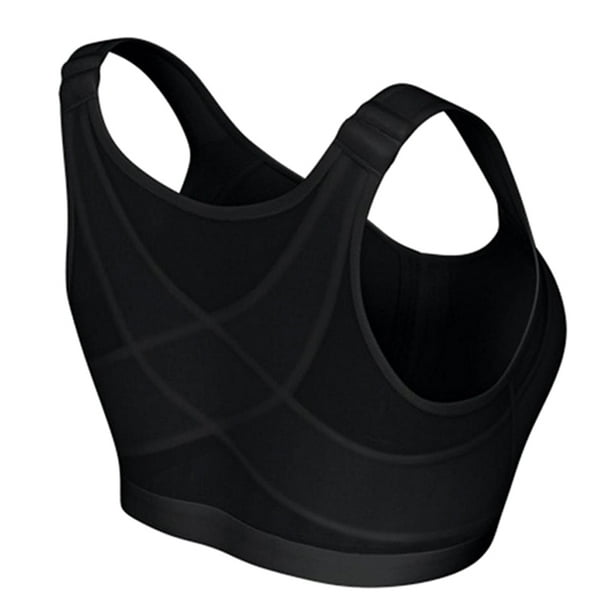 Wireless Posture Support Bra Breathable Front Closure Underwear for Women  Yoga Sports 