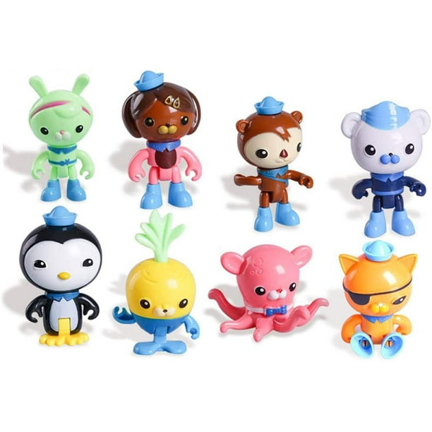 Inspired Octo Sea 8 Pcs Toy Figure Cake Decoration Peso Kwazii Captain Barnacles Walmart Com