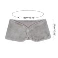 thumbnail image 4 of Gelikeya Womens Fauxfur Shawl Wrap Cape for Bridal Wedding Party Bridal with Pearl Rhinestone Brooches, Grey, Size L, 4 of 6