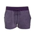 thumbnail image 3 of Boxercraft K02S Women's Solid Fleece Out Short-Purple-XS, 3 of 4