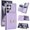 Violet, variant on Allytechgroup Wallet Case Cover for Samsung Galaxy S25 Ultra, with Ring Holder Cards Slots Premium PU Leather TPU Back Cover Shockproof RFID Blocking Phone Case for Samsung Galaxy S25 Ultra, Violet