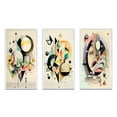 thumbnail image 2 of Designart "Minimalist Multi-Shape Art in Pastel I" Modern Framed Wall Art Set Of 3 - Green Abstract Minimalism Frame Gallery Wall Set For Home Decor, 2 of 6