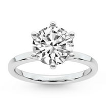 IGI Certified 2 Carat Round Shape Lab Grown Diamond Engagement Ring | 14K White Gold |Solitaire Lab Diamond Ring | FG-VS1-VS2 Quality Friendly Diamonds