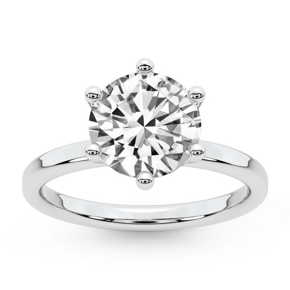 IGI Certified 1 Carat Round Shape Lab Grown Diamond Engagement Ring | 14K White Gold |Solitaire Lab Diamond Ring | FG-VS1-VS2 Quality Friendly Diamonds