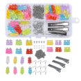 thumbnail image 1 of Juego de accesorios de joyería ZHAOCHENG de oso de resina en caja para hacer uno mismo pinzas para el pelo con dibujos de oso panda, 1 of 4
