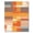 Orange, Pattern 3, variant on ODIKA 5'x7' Contemporary Orange Print Washable Area Rug Easy Care, Non-Shedding, Pet Friendly, for Small Living Room, Bedroom