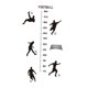 thumbnail image 2 of Tabla de altura para calcomanías de pared para niños, tabla de crecimiento de altura precisa de fútbol, pegatinas de pared, decoración de pared para, 2 of 7