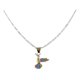 thumbnail image 1 of JOYARIS Mini Dije Colibri Esmaltado Hueco Oro 10k + Cadena Regalo DM-0001389, 1 of 2