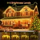thumbnail image 4 of Luces de cadena navideñas Hezbjiti 1000 LED 123 m para exterior, 4 of 8