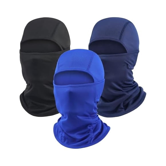 AoVoTo Balaclava Ski Mask for Men 3 Pack Full Face Mask Shiesty Ski Mask Women Motorcycle Summer Face Cover Sun Protection Football