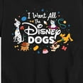 thumbnail image 3 of Disney Classics - Cats & Dogs - I Want All The Disney Dogs - Toddler And Youth Short Sleeve Graphic T-Shirt, 3 of 5