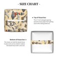 thumbnail image 5 of Rateoe Marine Birds And Coastal Lighthouse Pattern Tissue Box Cover, Modern Square Decorative Leather Facial Paper Case Organizer Holder Dispenser 5X5X5'', 5 of 8
