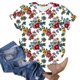 thumbnail image 2 of Tops de Ajuste Suelto para las Mujeres Impreso Manga Corta Suéter Camiseta Cuello Redondo Blusa Casual, Top de Moda para el Uso Diario Y las Salidas, 2 of 6