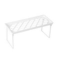 thumbnail image 2 of Countertop Storage Cabinet, Counter Shelf Set, Stackable Shelves, Cabinet Shelf, Space Saving Spice Rack Pantry Storage, for Bathroom Office Organization, White, 2 of 6