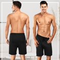 thumbnail image 2 of Pantalones cortos de pijama Bunnycool para hombre, paquete de 3 bolsillos elásticos en la cintura, 2 of 6