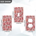 thumbnail image 2 of Light Switch Cover Switch Plate Outlet Cover Plug Cover for Electrical Duplex Outlets Roses and Stripes Pattern, 2 of 6